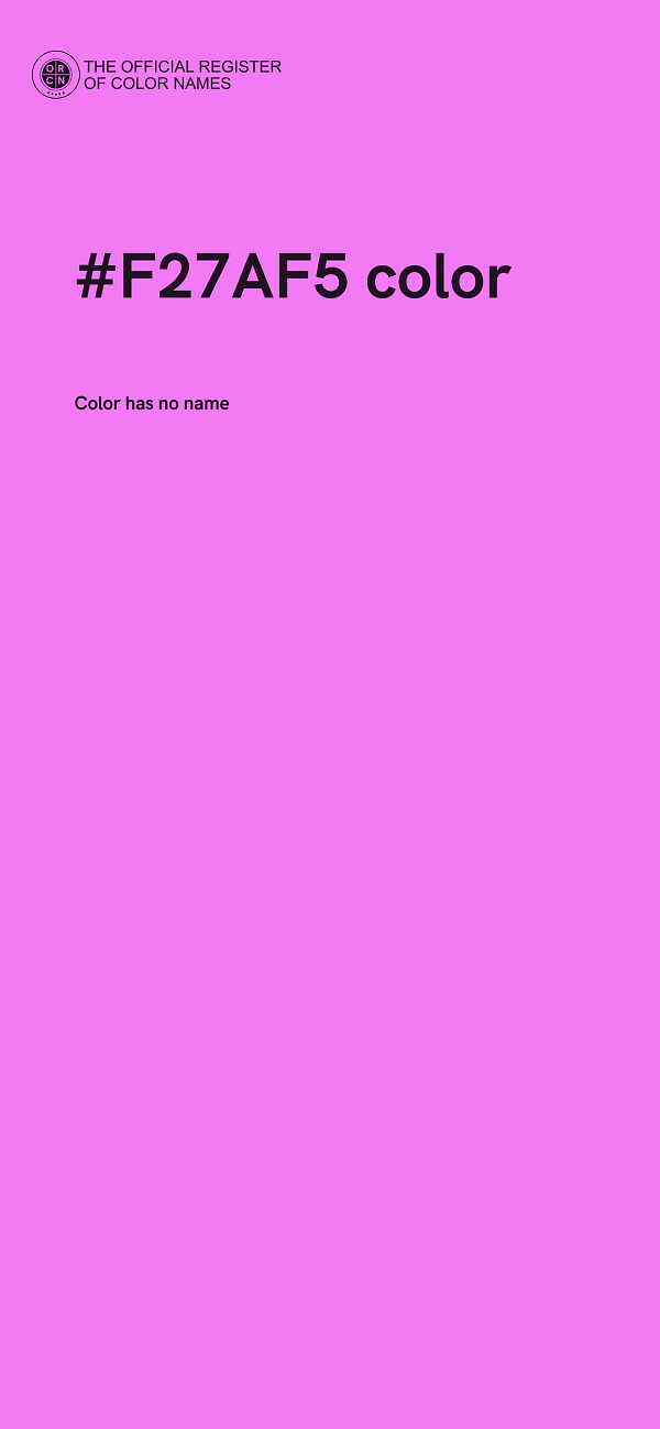#F27AF5 color image