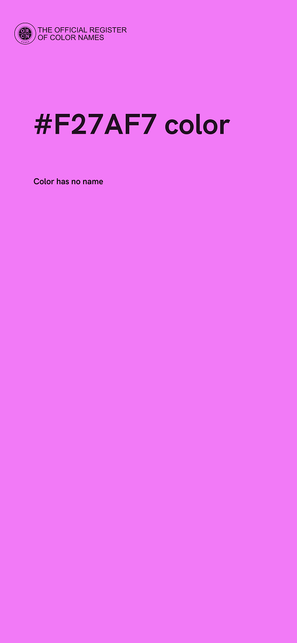 #F27AF7 color image