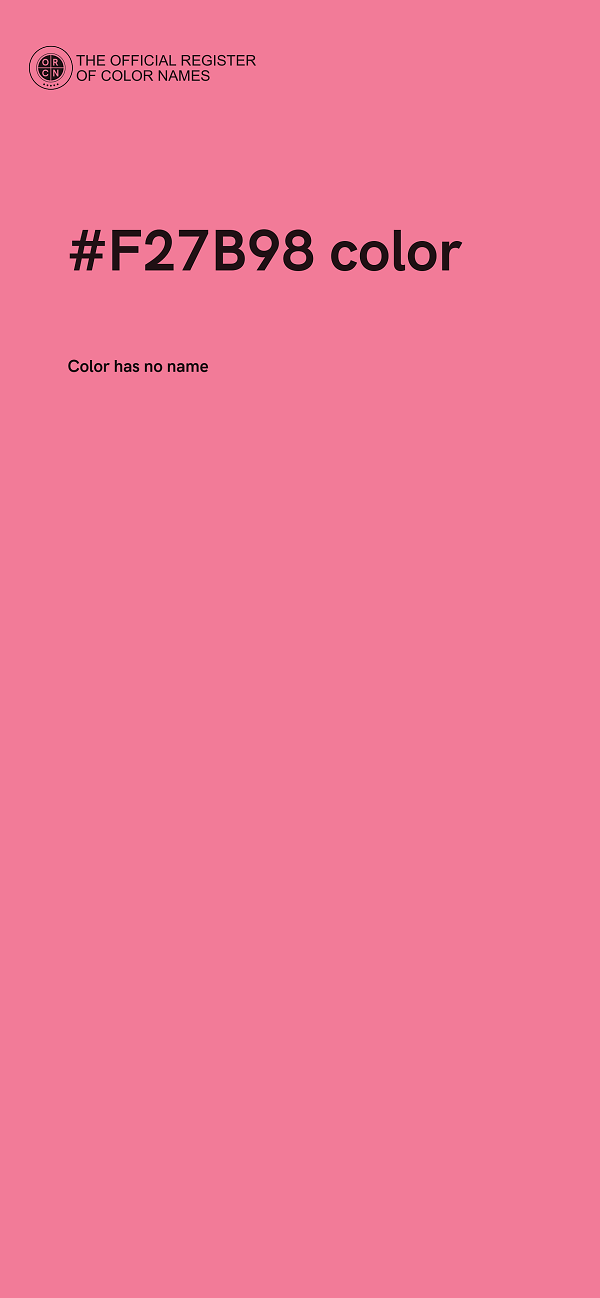 #F27B98 color image