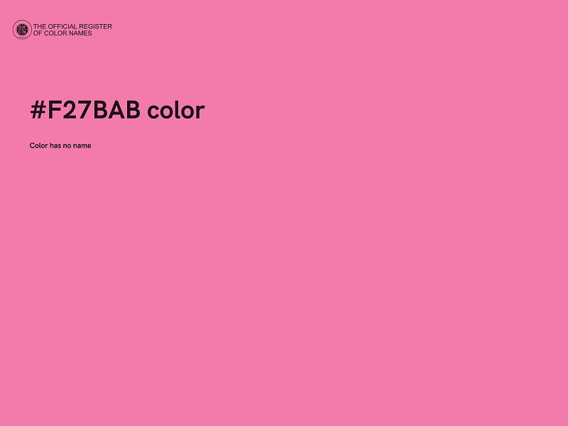 #F27BAB color image