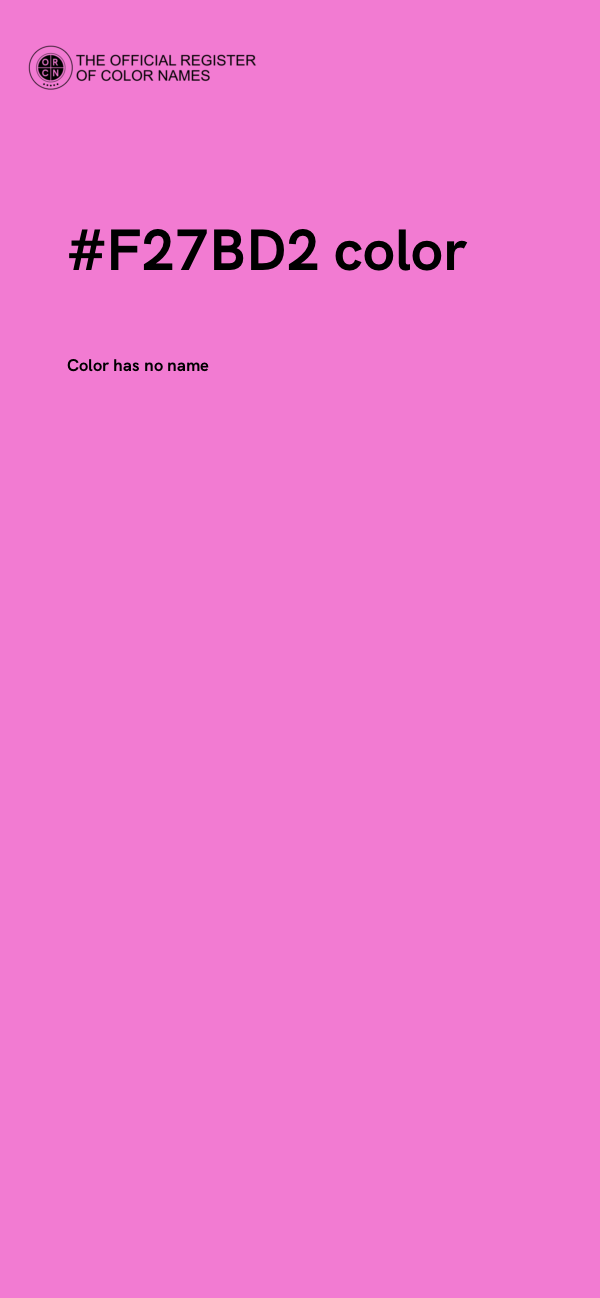 #F27BD2 color image