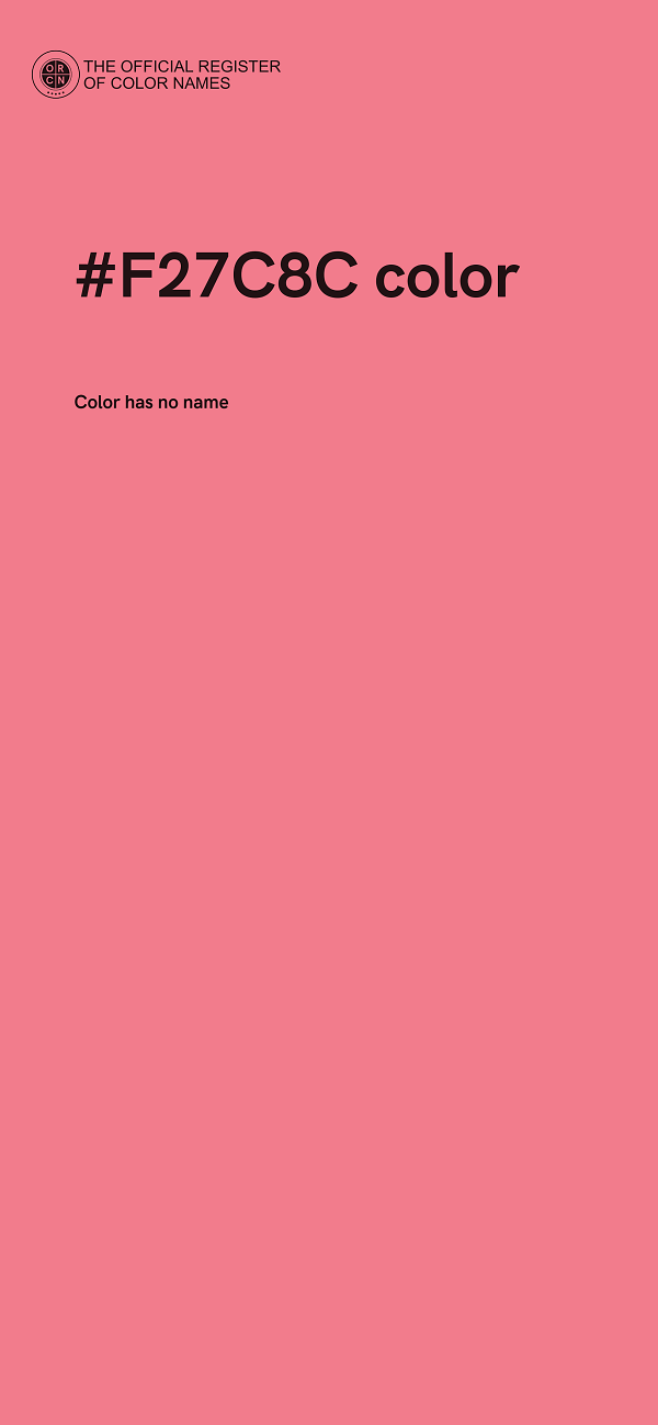 #F27C8C color image