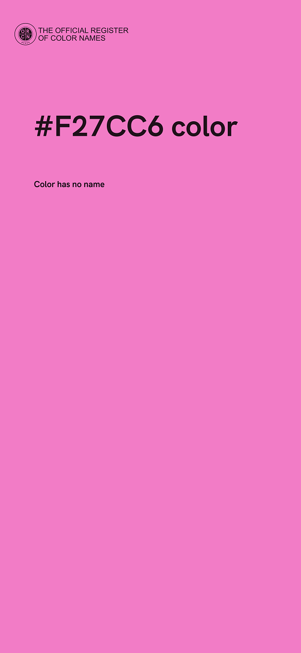 #F27CC6 color image