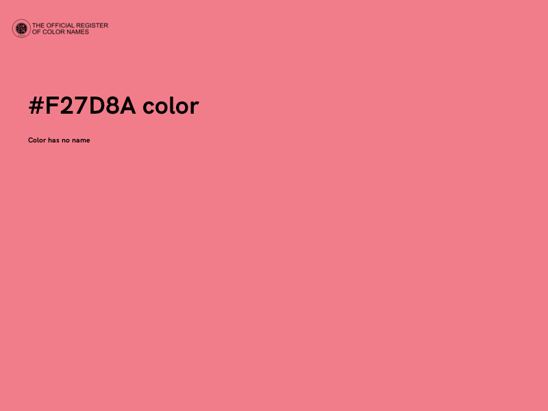 #F27D8A color image