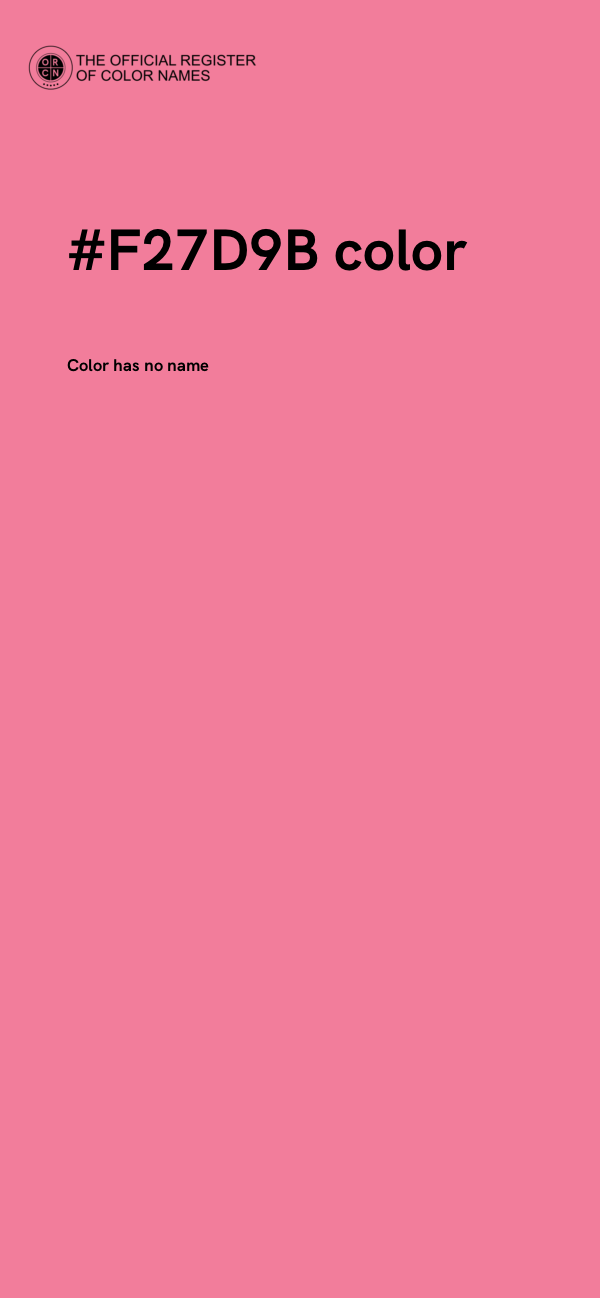 #F27D9B color image