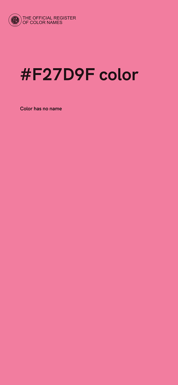 #F27D9F color image
