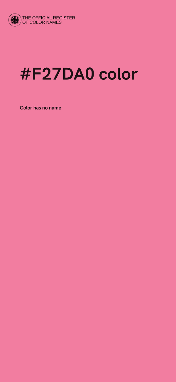 #F27DA0 color image