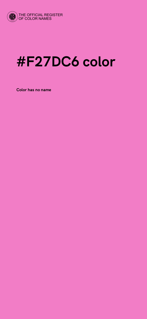#F27DC6 color image