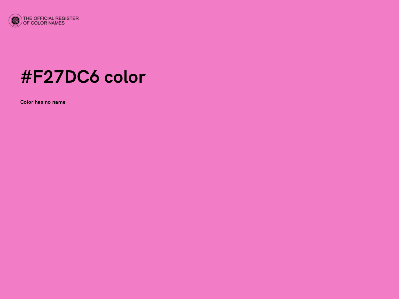 #F27DC6 color image