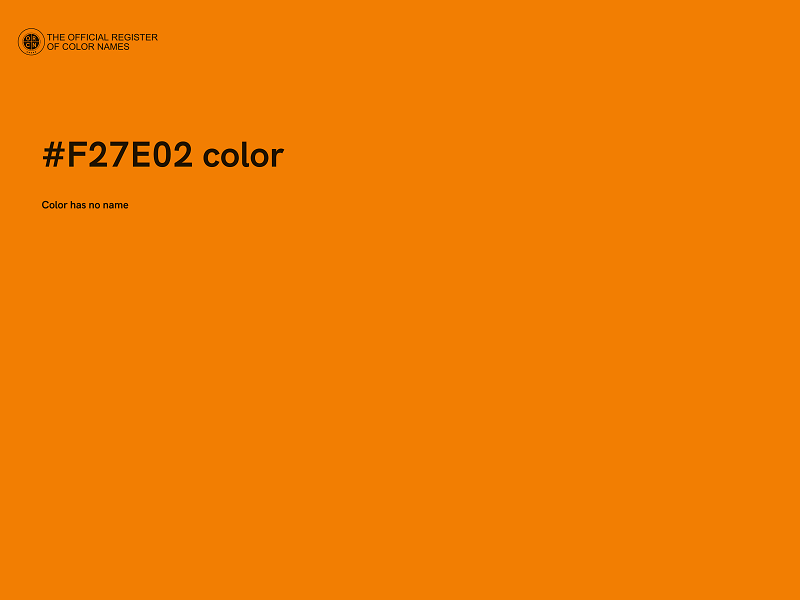 #F27E02 color image