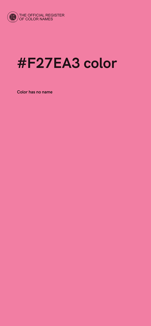 #F27EA3 color image