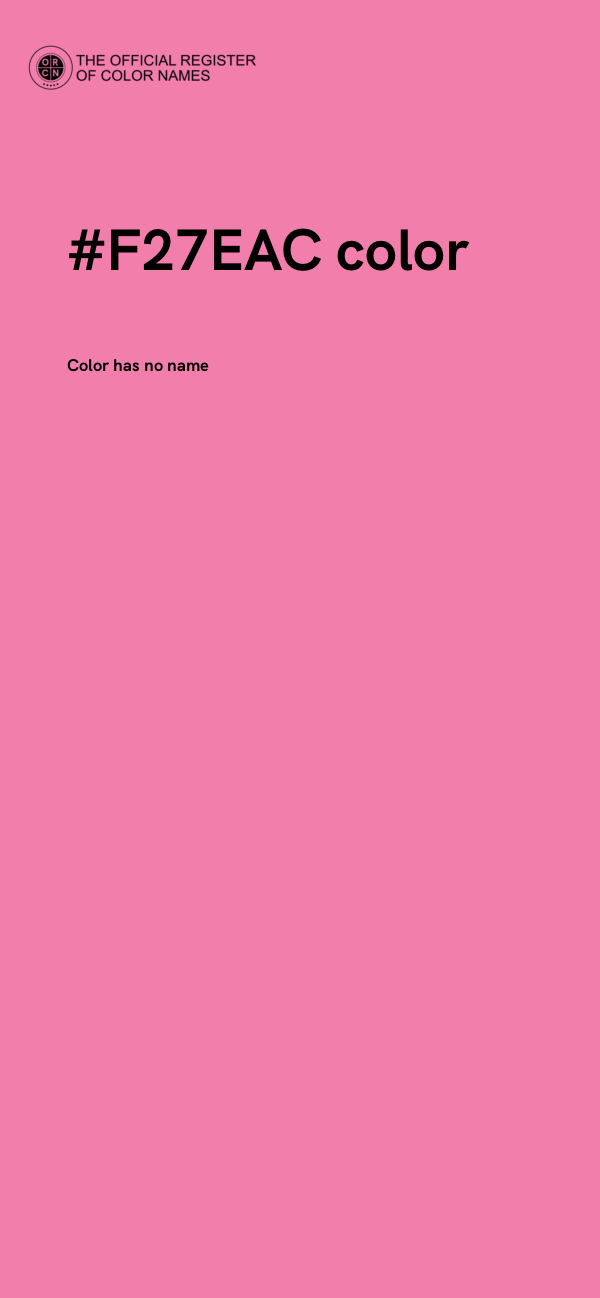 #F27EAC color image