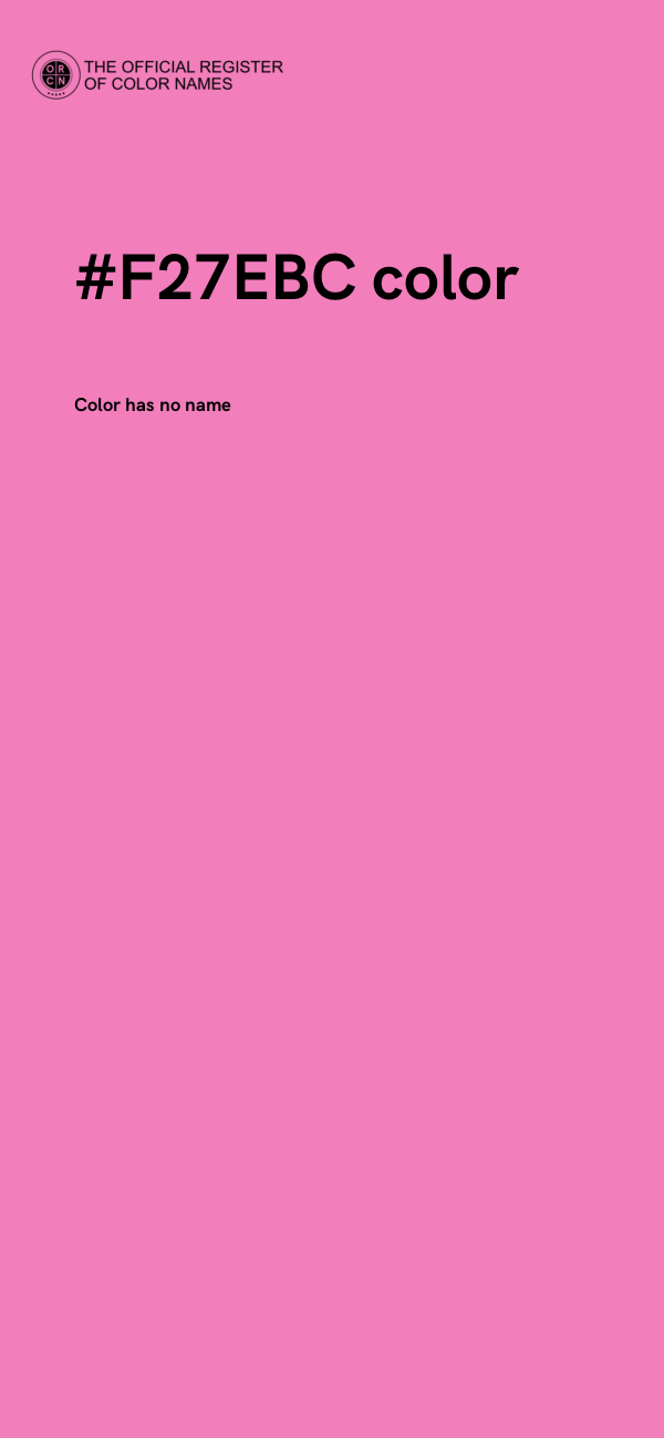 #F27EBC color image