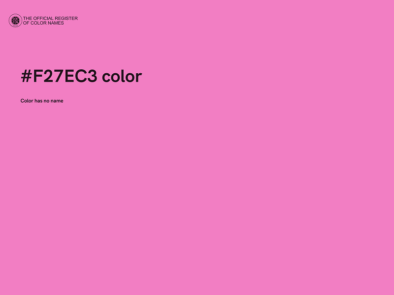 #F27EC3 color image