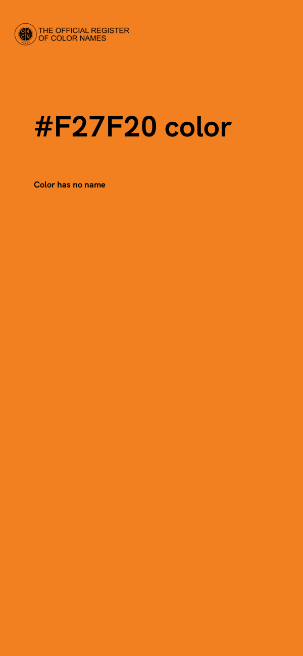 #F27F20 color image