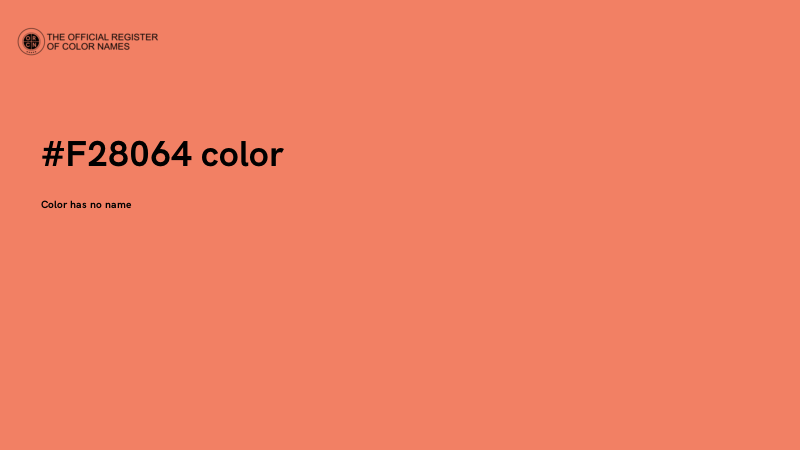 #F28064 color image