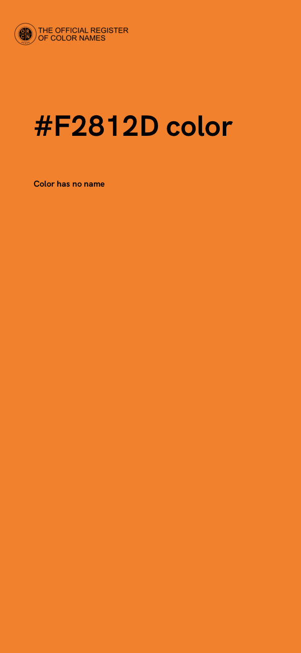 #F2812D color image
