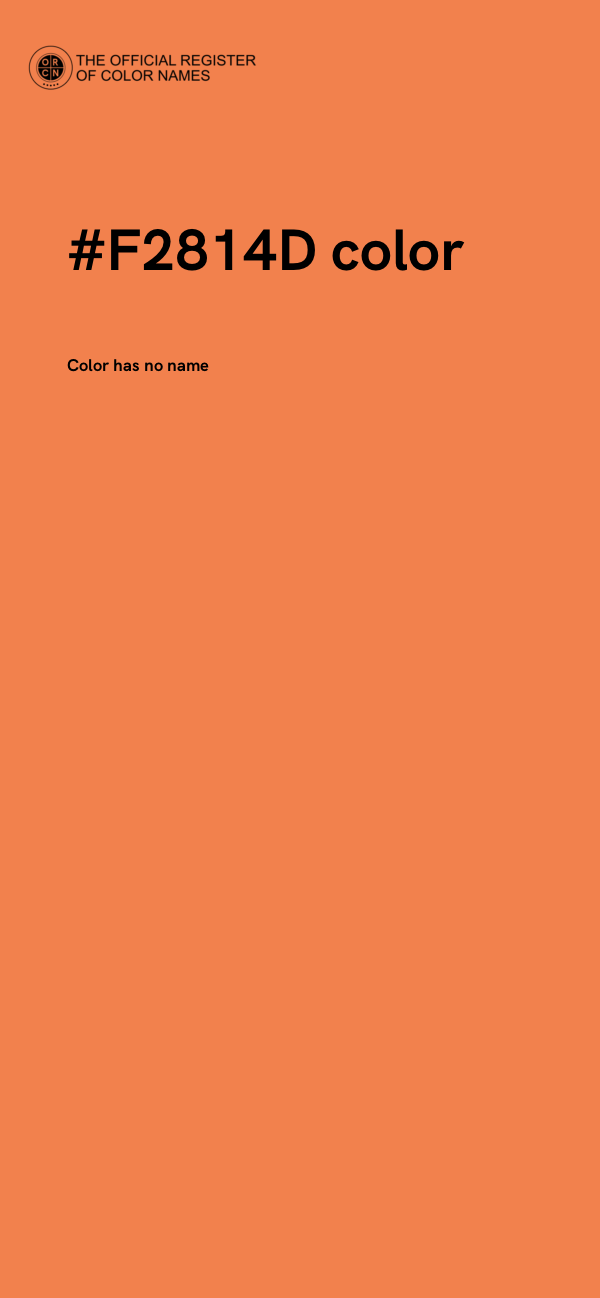 #F2814D color image