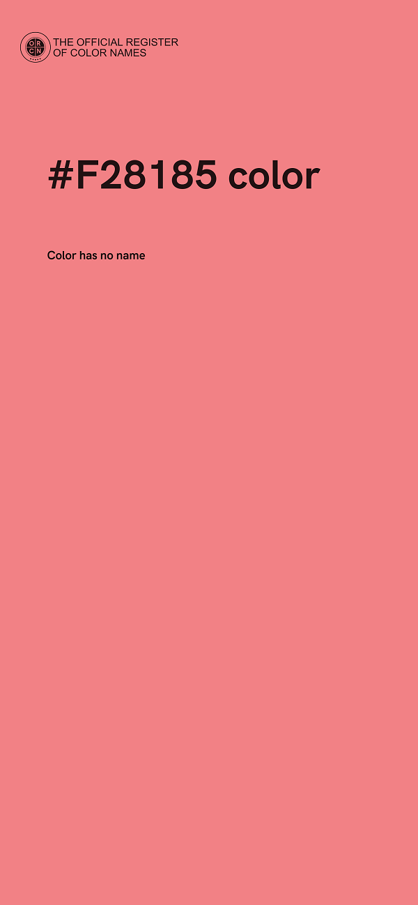 #F28185 color image