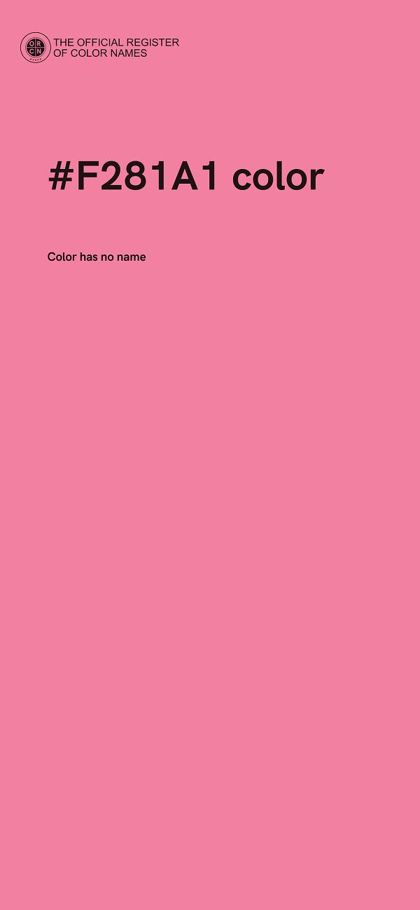 #F281A1 color image