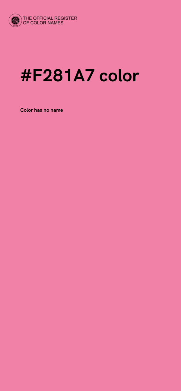 #F281A7 color image