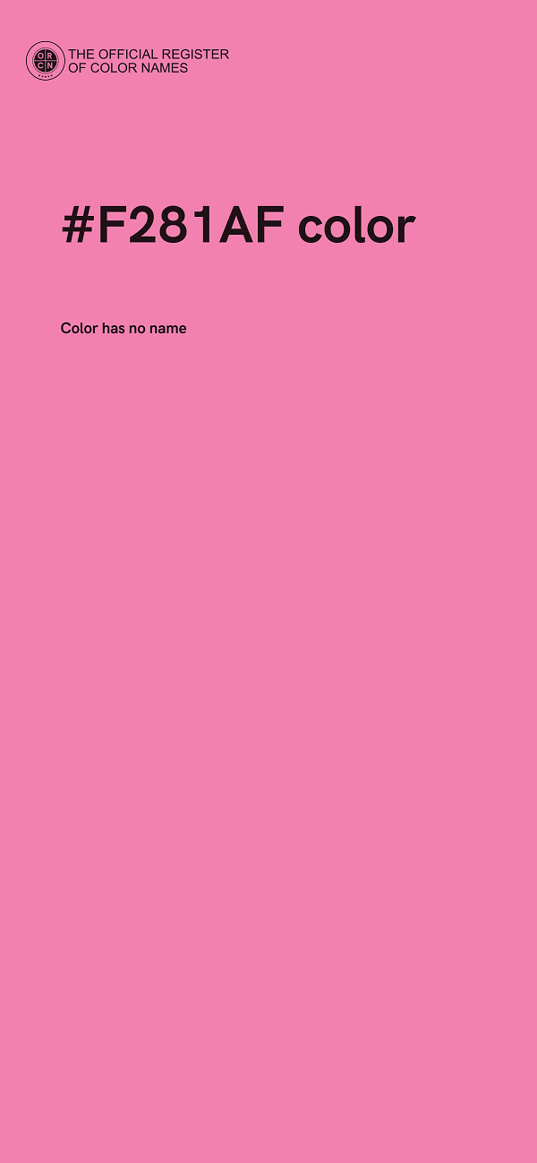 #F281AF color image