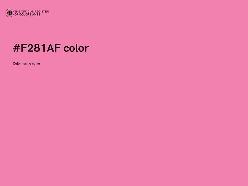 #F281AF color image