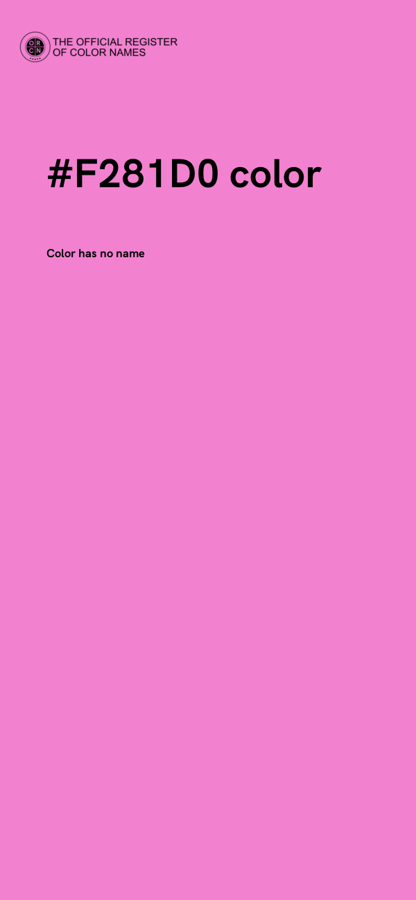 #F281D0 color image
