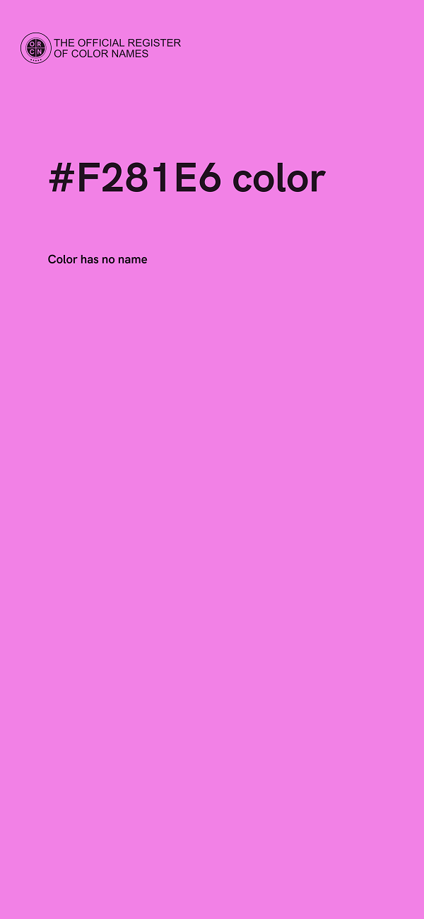 #F281E6 color image
