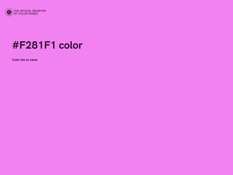 #F281F1 color image