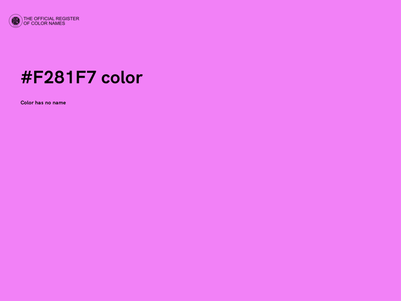 #F281F7 color image