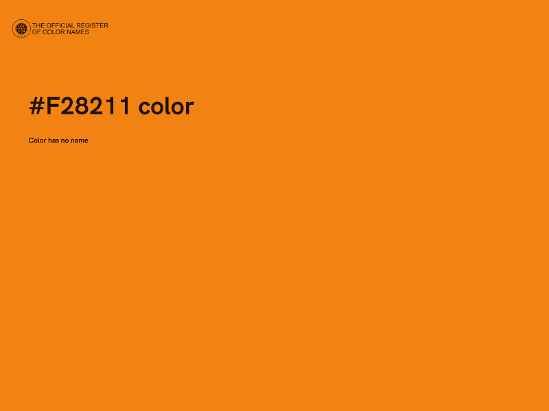 #F28211 color image