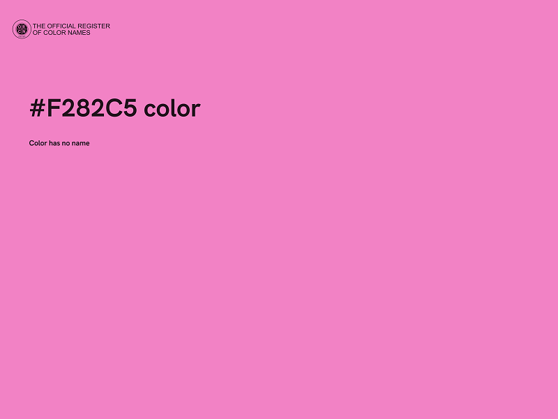 #F282C5 color image