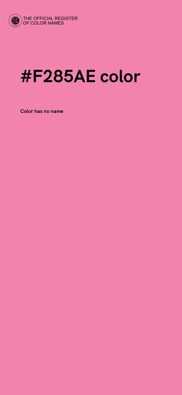 #F285AE color image