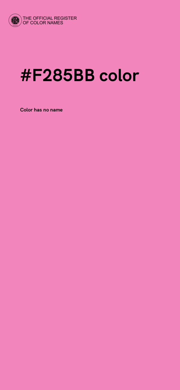 #F285BB color image
