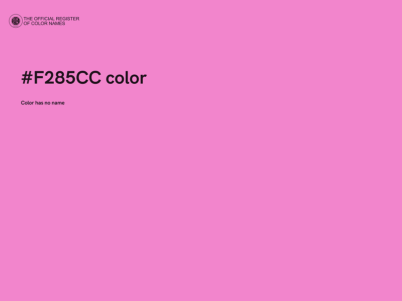 #F285CC color image