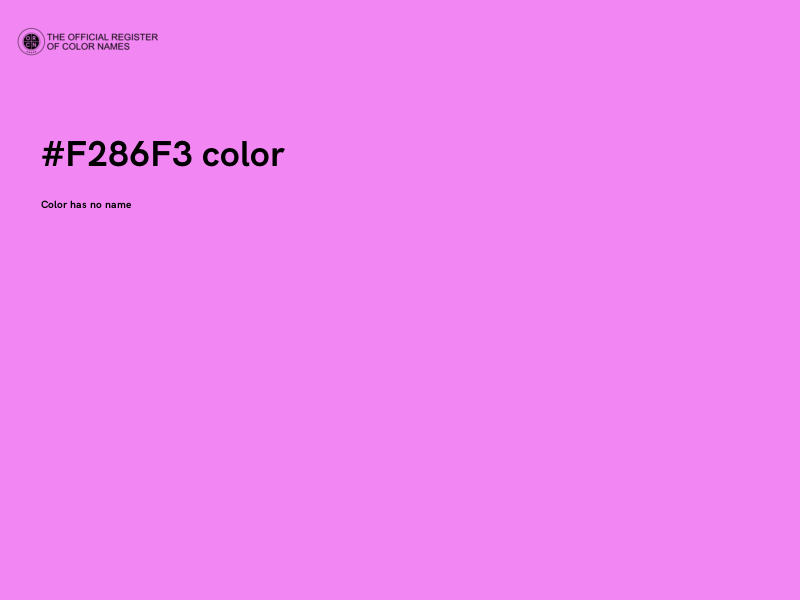#F286F3 color image