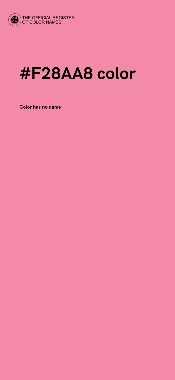 #F28AA8 color image