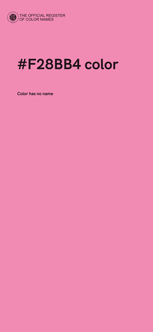 #F28BB4 color image