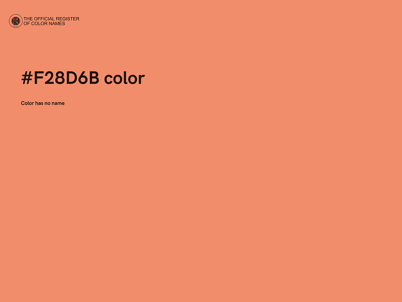 #F28D6B color image