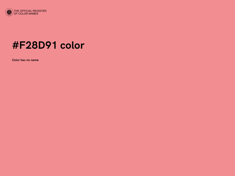 #F28D91 color image