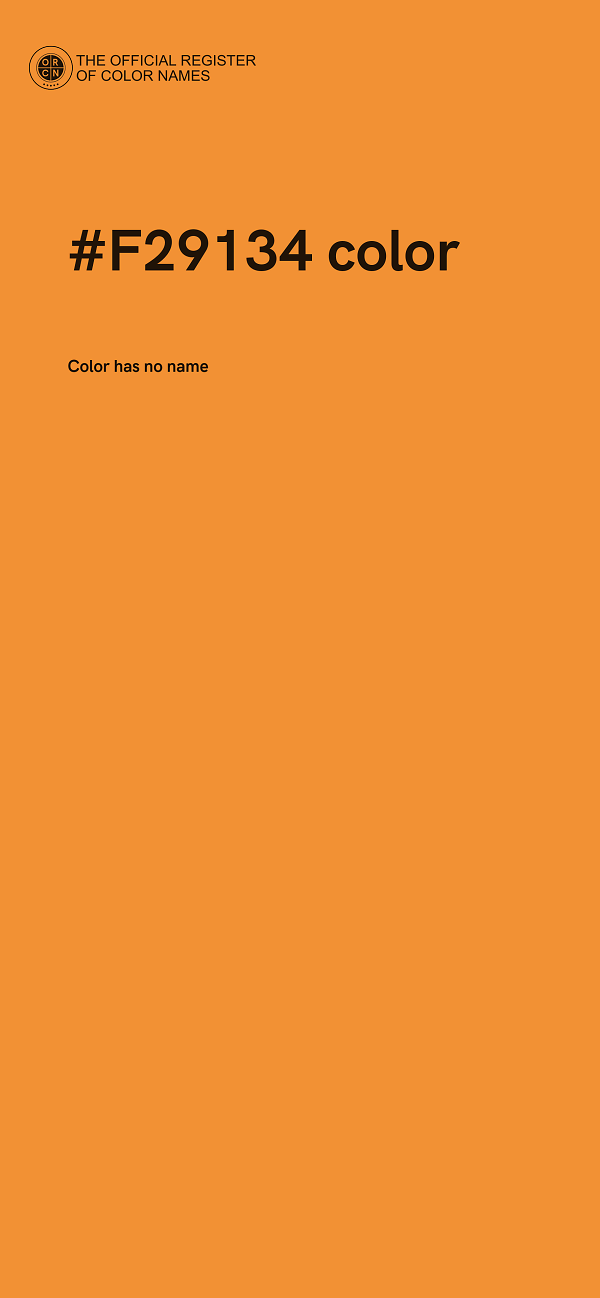 #F29134 color image