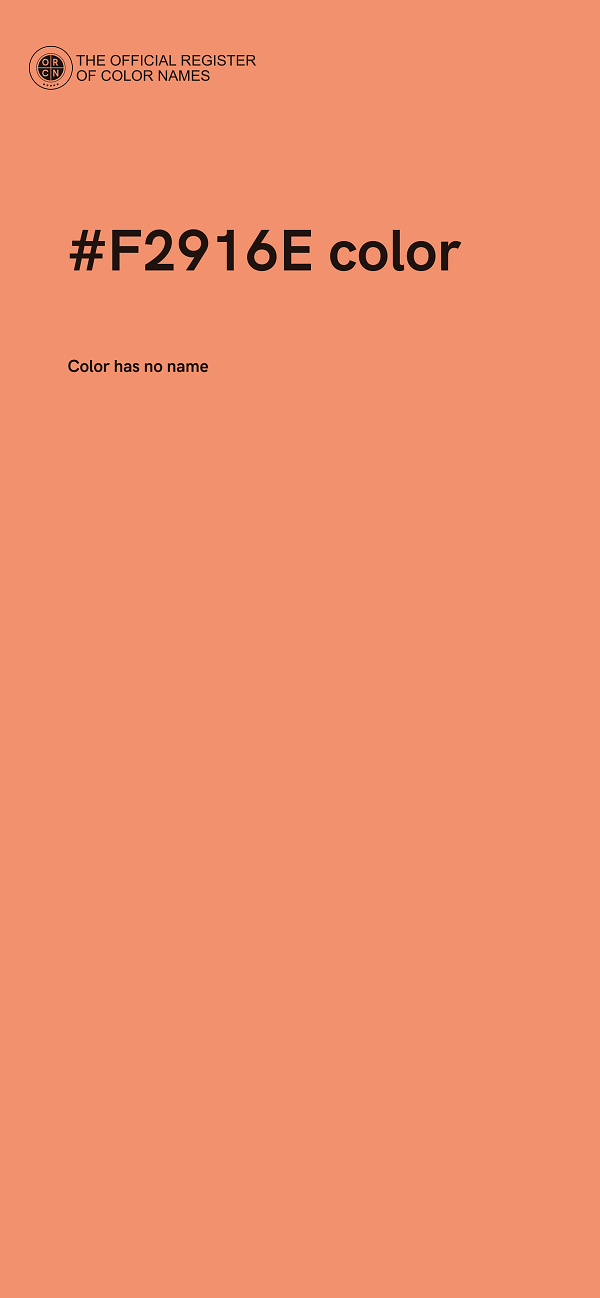 #F2916E color image