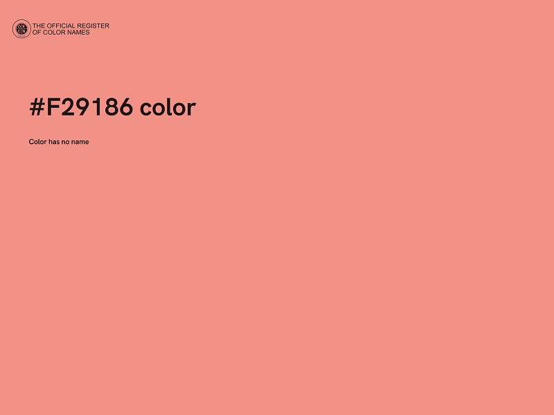 #F29186 color image
