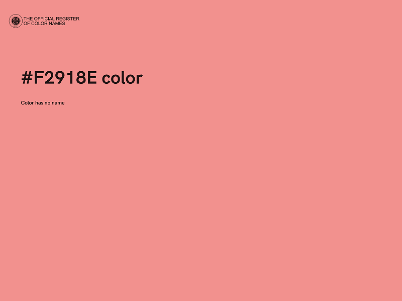 #F2918E color image