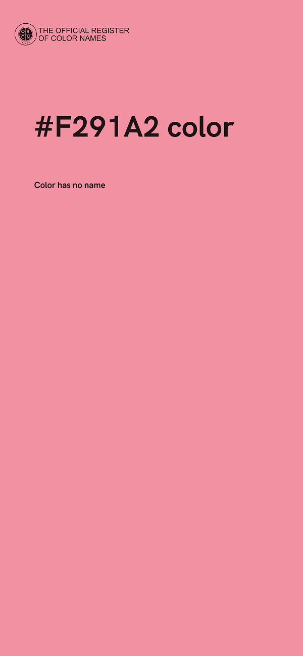#F291A2 color image