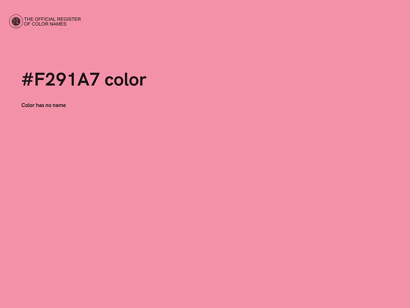 #F291A7 color image
