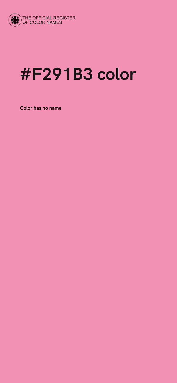 #F291B3 color image