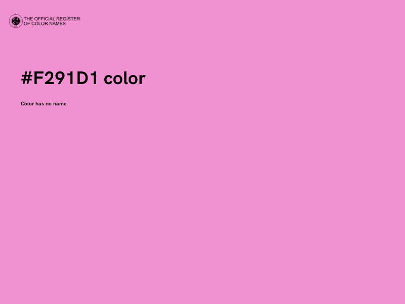 #F291D1 color image