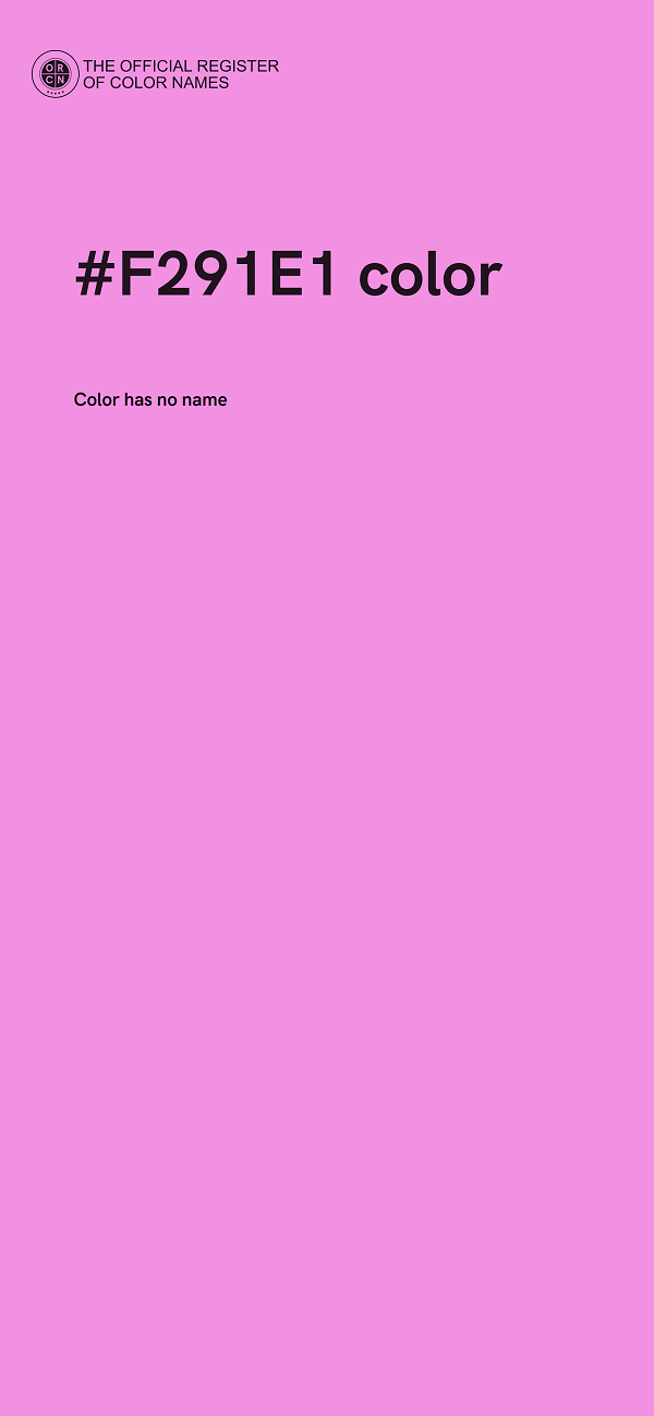 #F291E1 color image